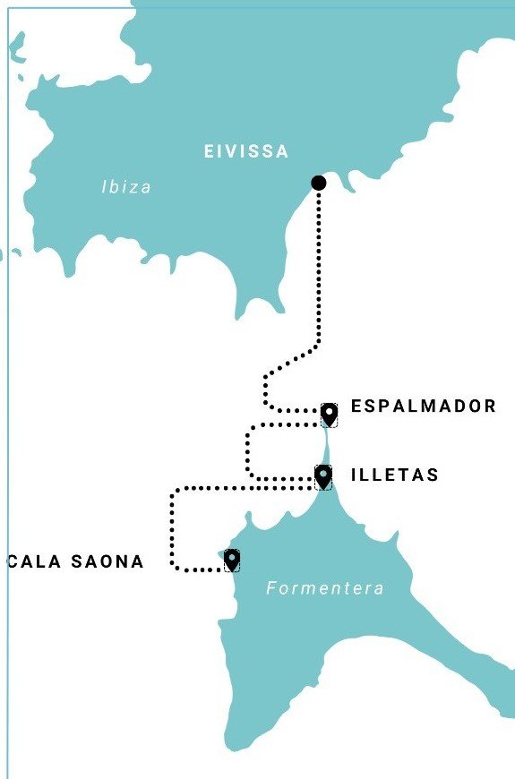Carta náutica — Espalmador · Illetas · Cala Saona