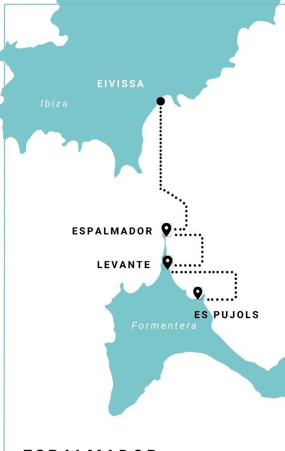 Carta náutica — Espalmador · Levante · Es Pujols